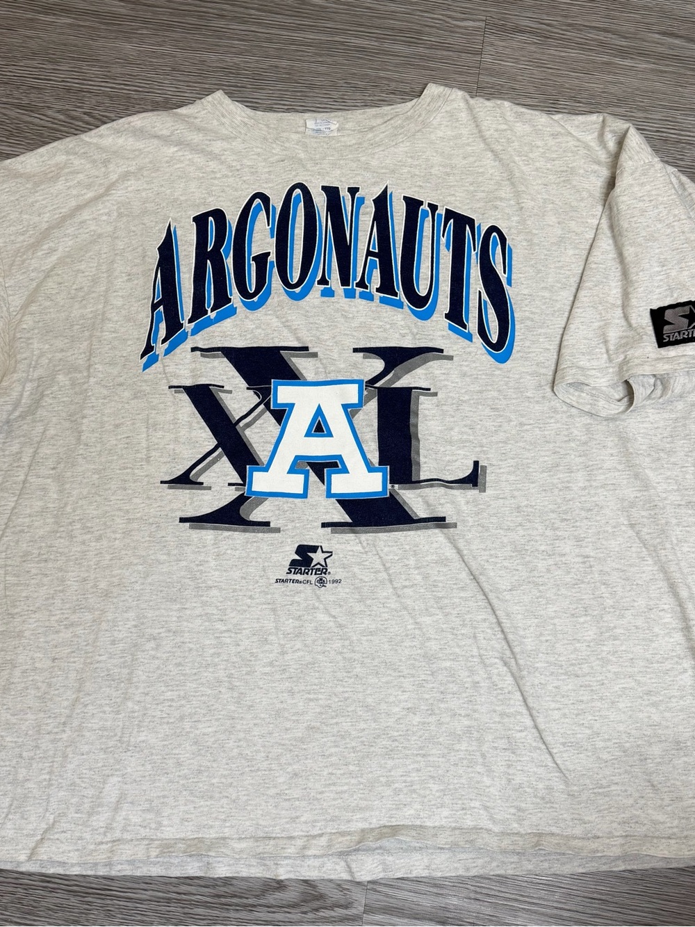 Vintage 90s Toronto Argonauts Starter T-shirt Size XXL Mens CFL Made In Canada
